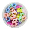 Cuentas de pentagrama acrílicas de 16*20 mm, cuentas sueltas, materiales hechos a mano, pulsera de estrella, accesorios de joyería DIY