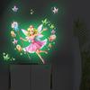Pegatina Fluorescente de Elfa para el Día de la Madre Pascua Luminosa Sala de Estar Dormitorio Pegatina para Interruptor Fondo Decorativo Autoadhesivo Pegatina de Pared