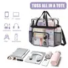 Bolsa Transparente de PVC 12x6x12 Puede Entrar a la Revisión de Seguridad del Estadio Bolso de Mano Impermeable Transfronterizo Gran Capacidad