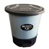 Lixeira criativa de moda para casa com pedal para pé, cozinha, banheiro, lixeira com tampa, tamanho 8,5/5,5L