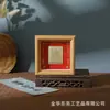 Porta-retrato com relevo em folha de ouro, ornamento de presente, cabaça da sorte, bolsa da sorte, porta-retrato de madeira paz e alegria, decoração de mesa, atacado