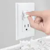 Paquete Individual Blanco Protector Eléctrico a Prueba de Niños Mejora de Seguridad Cubierta de Enchufe de Seguridad para Bebé Cubierta de Socket