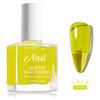 Nail art sem cozimento secagem rápida à base de água esmalte à base de gelo vidro transparente cor translúcida polarizada base branca óleo brilhante
