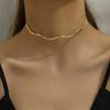Collar geométrico de perlas estilo francés, ligero, de lujo, de moda, con personalidad de nicho, collar exagerado, accesorios de alta gama que combinan con todo para mujer.