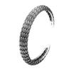 Pulsera de escala de dragón de plata de ley 925 al por mayor para hombre y mujer, pulsera abierta ajustable, quilla, joyería retro de plata tailandesa antigua