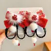 Pinza para el pelo de niña pequeña León Danzante Hanfu Borla Año Nuevo Accesorio para el pelo Peluca Princesa Lazo Adorno para el pelo Pinza para el pelo de niños