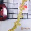 Link Total 4,5-13cm Renda Dourada Osso de Boi Duro Renda de Osso Renda para Vestido de Noiva Roupas de Performance Acessórios de Renda
