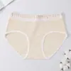 Ropa interior de algodón puro de clase A para mujer, de gasa de color, de cintura media, 10A, antibacteriana, 100% algodón, entrepierna extendida, ropa interior para niñas de algodón puro, venta al por mayor para mujeres