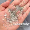 5A Mini Fundo Plano Chanfrado Zircônia Popular Branco Irregular Diamante Super Brilhante Pequeno Unha Diamante Acessório para Nail Art Diamante