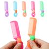 Lindo mini peine para niños de dibujos animados portátil flequillo cabello suelto peine de dientes de cabeza redonda peine para el cabello de niña