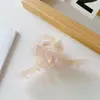 Core Moe Joyería 11cm Estilo Coreano Elegante Puntada de Mariposa Acético Mediano y Grande Pinza de Agarre Pinza de Tiburón Pinza para el Cabello Accesorios para el Cabello