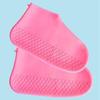 Capa de sapato de silicone resistente ao desgaste à prova d'água e antiderrapante para chuva, à prova de neve, para uso externo, para adultos, para viagem e praia