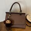 Bolso Cruzado de Moda Casual para Llevar en la Mano Diseño de Nicho Otoño e Invierno 2025 Nuevo Bolso de Hombro Retro de Gamuza de Alta Gama