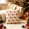 Funda de almohada de peluche de reno para árbol de Navidad, nueva, disponible para envío transfronterizo, para sofá y sala de estar, funda de cojín para decoración de Navidad