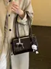 Moda Retro Bolso de Hombro Único Sobaco Comercio Transfronterizo Nueva Moda Alta Gama Cuero Aceitado Bolso de Mano para Desplazamiento Bolso Tote