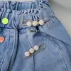 Etiqueta de alfiler calabaza pequeña oro tienda de ropa etiqueta hebilla pin broche fijado ropa clip de papel grande