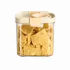 Frasco Sellado Retráctil de Plástico, No Necesita Abrir la Tapa, Frasco para Almacenar Granos, Contenedor para Almacenar Granos Gruesos, Grado Alimenticio