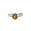 Anel de Abertura Novo Estilo Florescer Completo 2 Quilates para Mulheres Moissanite Imitação Grau D Anel de Noivado Proposta Banquete para Mulheres