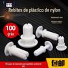 Fabricantes de fonte de rebite de nylon em estoque um grande número de rebites de plástico em forma de R de plástico branco rebites femininos rebites rápidos