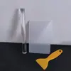 Rodillo de Arcilla Acrílica con Tablero de Presión para Arcilla Cortador de Aretes de Arcilla Ultra-Ligera Herramienta de Goma para Manualidades