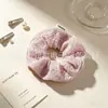 Gomas Elásticas para el Cabello de Alta Elasticidad para Mujer, Scrunchies de Lana Rayados de Gama Alta para Otoño e Invierno, Tamaño Grande, Suministro al por Mayor, Directo del Fabricante