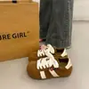 Zapatillas Populares Versátiles de Nicho con Suela Gruesa para Mujer, Nuevo Estilo Otoño 2025, Zapatos Deportivos Casuales Planos que Aumentan la Altura