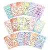 18 Tarjetas Ligeras de Acuarela, Autoafirmación y Escritura Suave para Diario, Decoración Delicada, Pequeñas Tarjetas Diarias que Calientan el Corazón