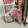 Guarda-chuva Transparente com Design de Gato Branco, Totalmente Automático, Estilo Anime, Manual, Fofo, Alto Valor Estético, Dobrável, para Influenciadoras Femininas, Crianças, Desenhos Animados, Estudantes