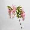 Guirnalda de Flores de Glicinia Artificiales de Seda para Decoración de Escenas de Boda y Accesorios de Fotografía