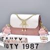 Bolsos para Mujer 2025 Nuevo Estilo Bolso Bandolera de Hombro para Mujer Simple de Cadena de Alta Gama Bolso Cuadrado Pequeño para Mujer Transfronterizo