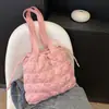 Bolso de Hombro Bajo el Brazo para Mujer, Nuevo Bolso de Terciopelo y Piel 2026, Bolso Tote Sencillo, Versátil Estilo Coreano Bolso Nube, Gran Capacidad