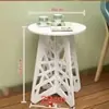 Mesa de Centro Estilo Europeu Mesa de Revista Minimalista Moderna para Sala de Estar Mesa Lateral Redonda Casual Criativa Mesa de Centro Econômica para Quarto Nórdico