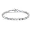Nuevo Pulsera de Tenis de 3-4 mm Chapada en Cobre Oro de 18k Incrustada con Circonita Venta Caliente en Amazon Fábrica de Comercio Exterior Venta al por Mayor