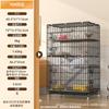 Gaiola para Gatos para Uso Doméstico, Vila para Gatos Internos, Design Dobrável Criptografado, Grande Ninho para Gatos, Caixa de Areia para Gatos Multicamadas, Casa para Gatos de Criação, Gaiola para Animais de Estimação