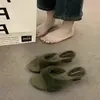Pantuflas esponjosas estilo francés para mujer, nuevo diseño 2026, modernas, versátiles, cómodas y fáciles para los pies