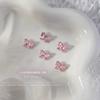 Accesorios de diamantes para uñas K9 Internet Celebrant Flash Bow Cristal de fondo puntiagudo Diamante rosa Diamante de forma especial Accesorios de diamantes para uñas