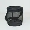 Nova bolsa de armazenamento de conchas de malha da Amazon para crianças, balde de areia redondo tridimensional de praia, bolsa de organização e coleta de brinquedos
