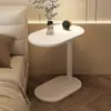 Estante de almacenamiento de mesita de noche moderno, mesa redonda pequeña, mesa auxiliar simple para sofá del hogar, mesa de café, gabinete de mesita de noche minimalista moderno para dormitorio