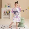 Pijama infantil novo 2024 verão algodão manga curta camisola de menina crianças médias e grandes menina pequena roupas pai-filho vestido
