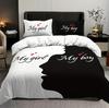 Juego de cama personalizado de tres piezas transfronterizo impresión digital 3D ropa de cama funda de edredón de dos piezas para personalización con imagen