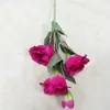 Nuevo Ramo de Lisianthus Simulados Decoración del Hogar Fotografía Flores Falsas de Plástico Bonsái de Oficina Flores de Seda Hechas a Mano Venta al por Mayor