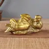 Adorno de Pato Mandarín de Latón con Corazón Amor Pato Mandarín Corazón a Corazón Pato Mandarín Suministros para el Hogar y Bodas Pato Mandarín de Cobre