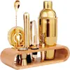 Set Mezclador Transfronterizo Herramientas de Bar Set de 10 Piezas Vaso Mezclador de Acero Inoxidable para Cócteles Copa de Vino Copa Coctelera Set Completo