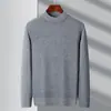 Suéter Básico para Hombre 2026, Cuello Semi Alto, Forro Polar, Engrosado, Casual, Versátil, Tejido Base, Para Hombre, Ropa para Papá