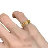 ¡Lujoso! Anillo Retro Vintage de Color Ojo de Tigre Dorado de Nicho, Diseño de Nicho Estilo Old Money, Anillo de Lujo Ligero y Acabado de Alta Gama