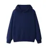 Sudadera con capucha de color sólido gris hierro de 600 g de peso pesado con forro polar para hombre, cálida y holgada para otoño e invierno, sudadera con capucha de forro polar zorro plateado