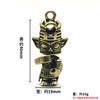 Llavero oficial de cobre puro retro antiguo Shu Wen Chuang Sanxingdui Dalieren Dios pájaro pistola Dios colgante de cintura de latón