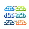 Bandas de Resistencia de Silicona en Stock para Ejercicio, Pelotas de Agarre para Alivio del Estrés, Fortalecedor de Dedos para Entrenamiento de Cinco Dedos, Anillos de Agarre de Silicona para Entrenamiento de Rehabilitación