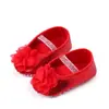 Zapatos nuevos de primavera y otoño para bebé de 0 a 1 año, zapatos de princesa con flores, suela suave, antideslizantes, transpirables, con parte delantera escalonada.
