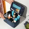 Bolsa de Almacenamiento Portátil para Viajes de Gran Capacidad de Tela Oxford Impermeable Bolso para Artículos de Tocador Bolso Cosmético Simple Moderno